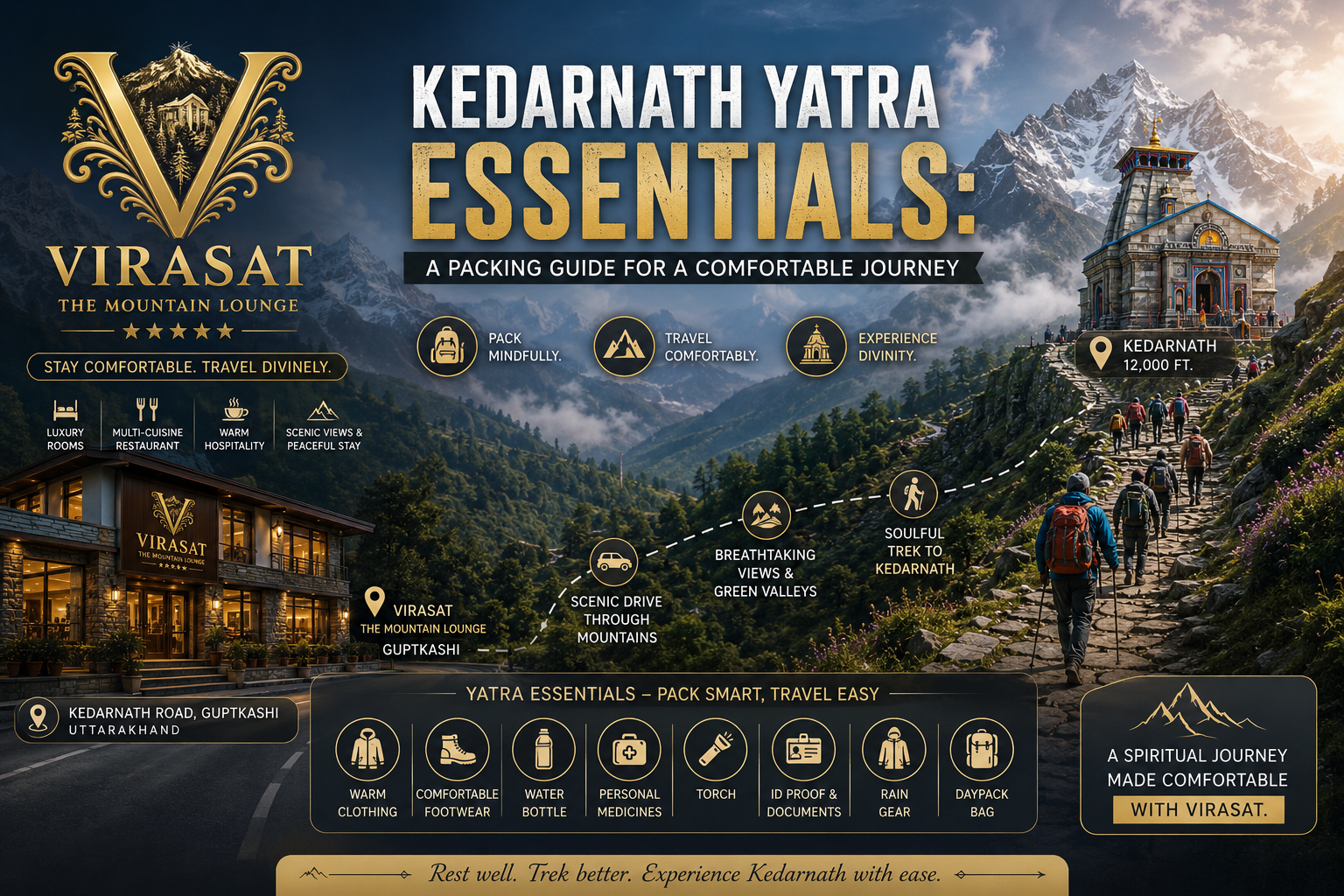 Kedarnath Yatra Essentials: A Packing Guide for a Comfortable Journey
