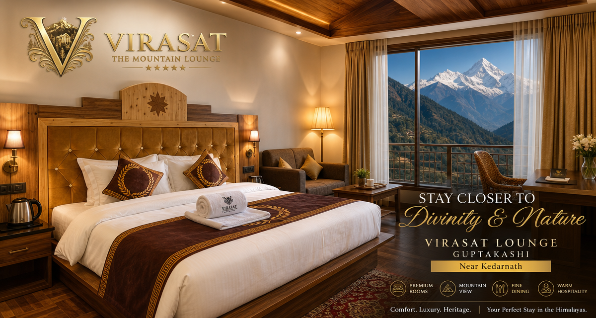 Guptakashi's Hidden Gem: Inside Virasat Lounge's Premium Rooms Near Kedarnath