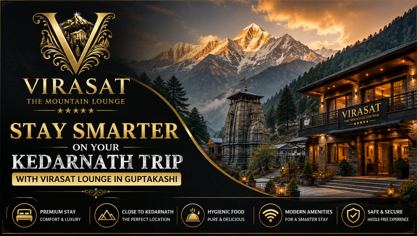 Stay Smarter on Your Kedarnath Trip with Virasat Lounge in Guptakashi